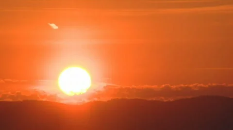 Sunset timelapse Stock Footage