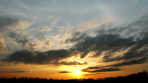 Sunset - timelapse Stock Footage 6760857