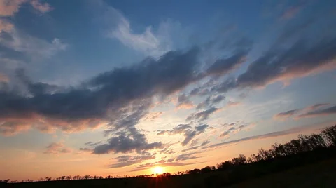 Sunset - timelapse Stock-Footage 6887778