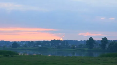 Sunset timelapse Stock Footage