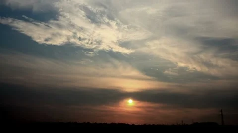 Sunset, timelapse Stock-Footage 9839548