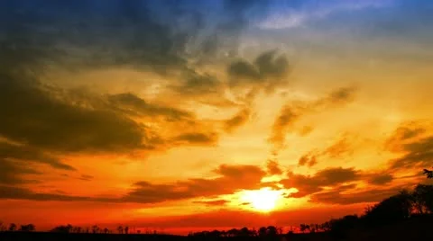 Sunset - timelapse Stock Footage 10837129