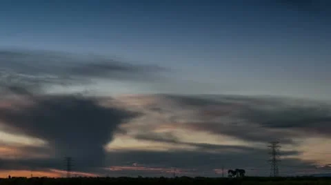 Sunset Timelapse Stock Footage