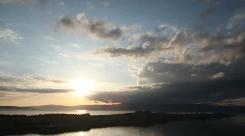 Sunset timelapse Stock Footage 23342421