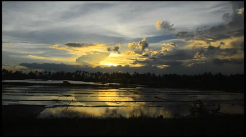 Sunset timelapse Video stock 24707567