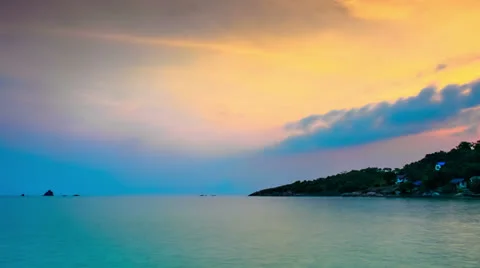 Sunset timelapse Stock Footage