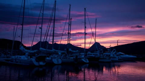 Sunset timelapse Stock Footage 41277506