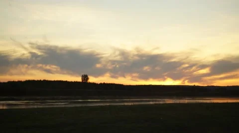 Sunset timelapse Stock Footage 45601334
