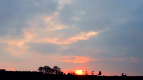Sunset timelapse Stock Footage 47661663