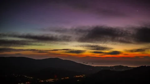 Sunset timelapse Stock Footage 48043981