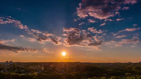 Sunset Timelapse Stock Footage 76624892