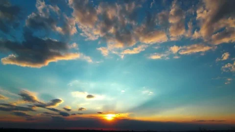Sunset. timelapse. Stock Footage 84640403