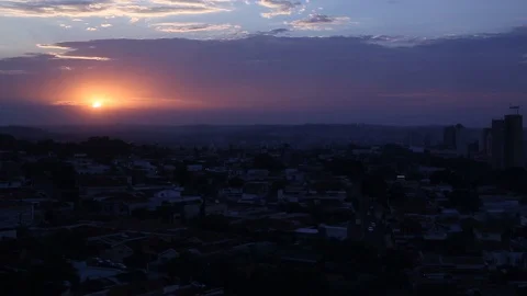 Sunset at Timelapse Stockbeeldmateriaal 87966608