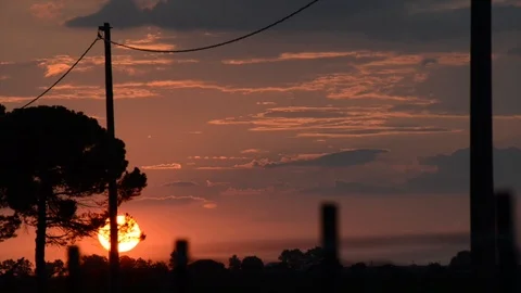 Sunset timelapse Stock Footage 95726293