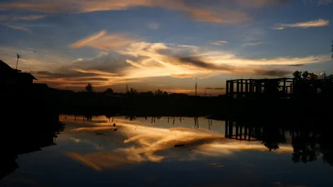 Sunset timelapse Stock Footage 100052884