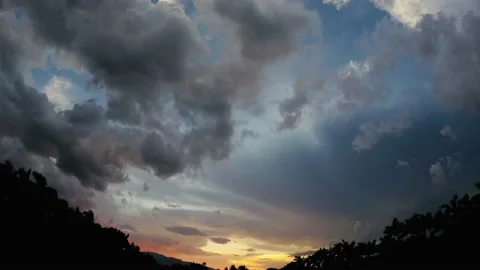 Sunset timelapse Stock Footage 135100311