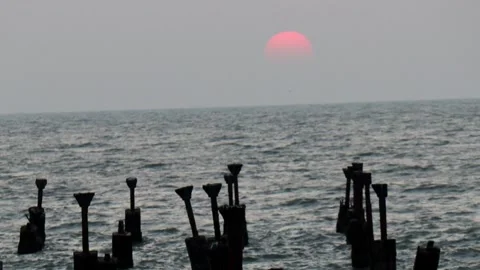 Sunset Timelapse Stock Footage 140893433