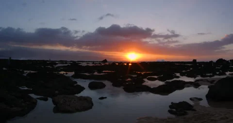 Sunset Timelapse in Hawaii Video stock 262026206