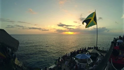 Sunset Timelapse in Jamaica Video stock 71619922