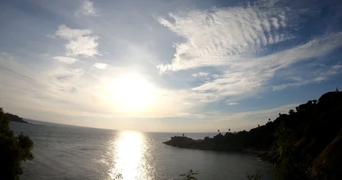Sunset timelapse last day of 2017 at Promthep cape, Phuket, Thailand. Stock Footage 91159409