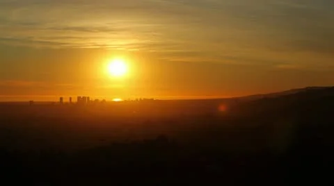 Sunset Timelapse Los Angeles Over Pacific Ocean Vidéo 10798337