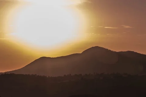 Sunset Timelapse Mount Laguna San Diego Stock Footage 91945166
