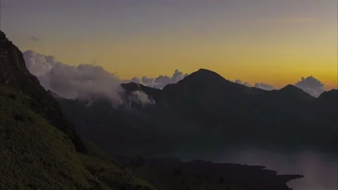 Sunset Timelapse Mountain Stock Footage 263027790