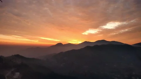 Sunset Timelapse Mountains Stock Footage 158812645