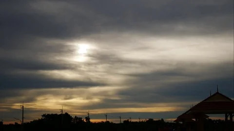 Sunset timelapse nature background. Stock Footage 78656247