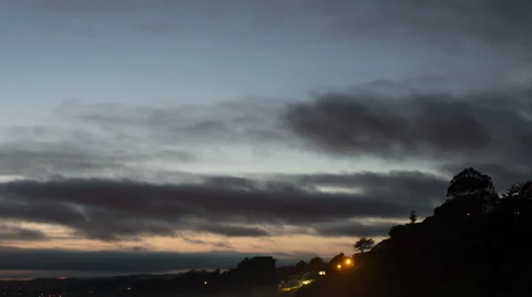 Sunset Timelapse of Ocean Cliffs Stockbeeldmateriaal 41310563