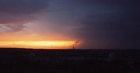 Sunset Timelapse over the City Vídeos de archivo 202266734