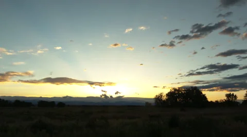 Sunset Timelapse Over Nebraska HD 스톡 동영상 52370367