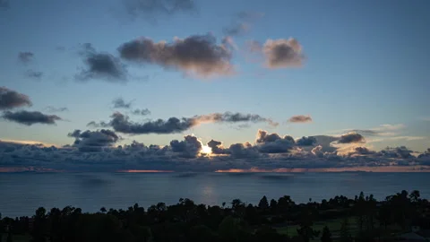 Sunset timelapse over ocean Stock Footage 225131545