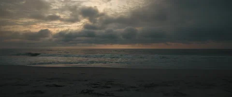Sunset Timelapse Overlooking the Ocean Stock Footage 136021510
