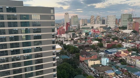 Sunset timelapse in Quezon City Stock Footage 243145904