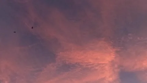 Sunset Timelapse with Red and Pink Clouds in the Sky Stock Footage 315746304