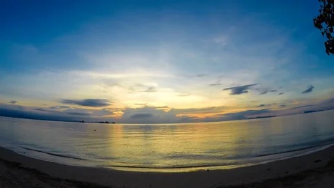 Sunset Timelapse on Samui island Stock Footage 72761627