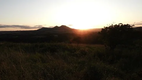 Sunset timelapse on Scott's view Borders Scotland Video stock 118193360