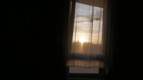 Sunset timelapse through a window 動画素材 90521616