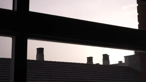 Sunset timelapse through the window Stock Footage 339805962