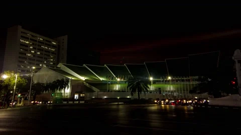 Sunset timelapse of UN ESCAP - Economic and Social Commission for Asia and the Video stock 221118237