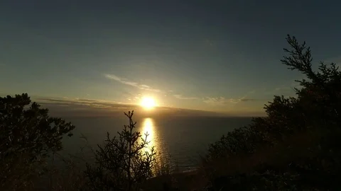 Sunset timelapse video. Stock Footage 82574946