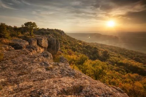 Sunset from the top Foto stock
