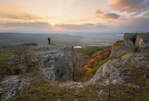 Sunset from the top Foto stock