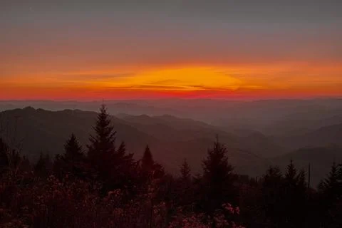 Sunset from the top Foto stock