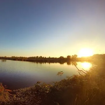 Sunset in Torbiere Stock-Fotos