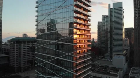 Sunset in Toronto Stock Footage 142963033