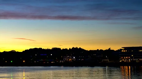 Sunset in Torquay in Devon in England Stock-Footage 138996963