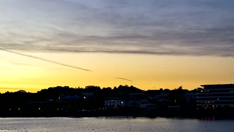 Sunset in Torquay in Devon in England Stock-Footage 141487120