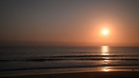 Sunset Torrey Pines State Park Beach California Stock Footage 97601981